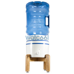 Ceramic dispenser with wooden stand