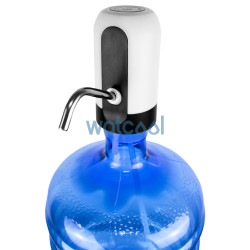 Automatic water pump with an adapter for water carafes and water bottles