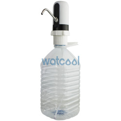 Automatic water pump with an adapter for water carafes and water bottles