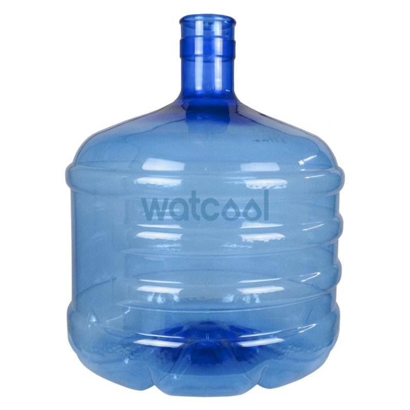 Garrafa de agua PET de 11,8 litros para tapones de 5 Galones. Libre de Bisfenol-A. Color azul