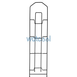 Estantería metálica negra para almacenar hasta 4 garrafas. Tamaños de botellones desde 11 hasta 20 litros