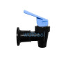 Robinet noir languette bleue