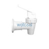 Grifo blanco con pestaña blanca para fuentes o dispensadores de agua