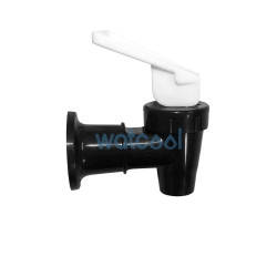 Black tap with white tab