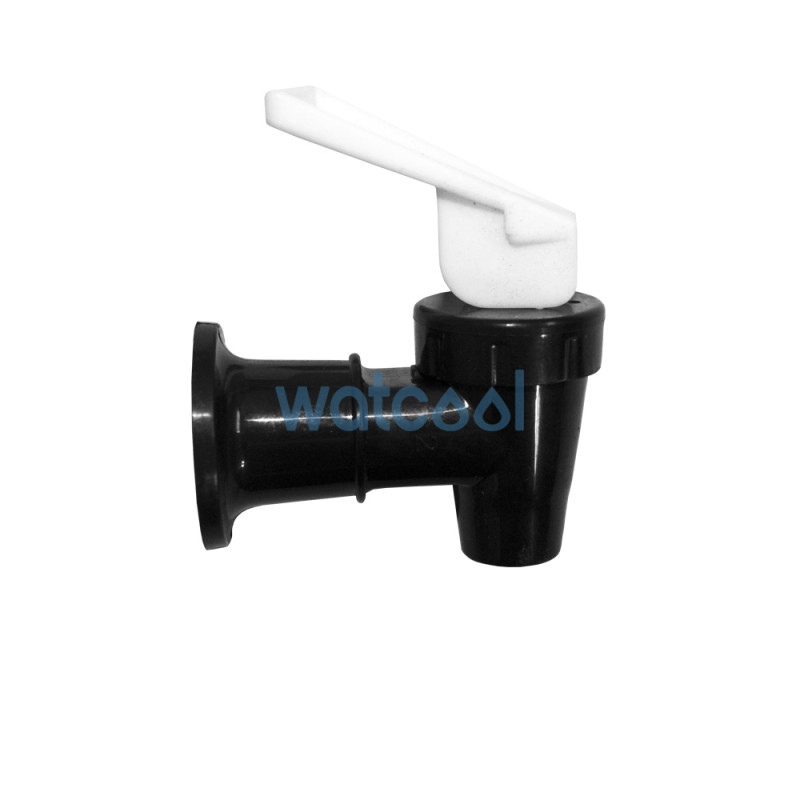 Black tap with white tab