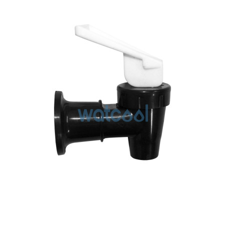 Black tap with white tab