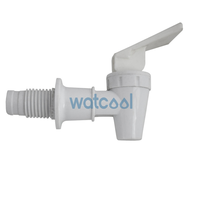 Robinet mâle blanc avec languette blanche